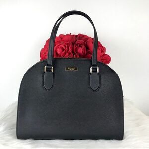 ♥️ NWT KATE SPADE BLACK LEATHER SATCHEL ♥️